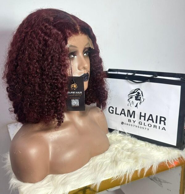 Burgundy Pixie Curls 14 Inch